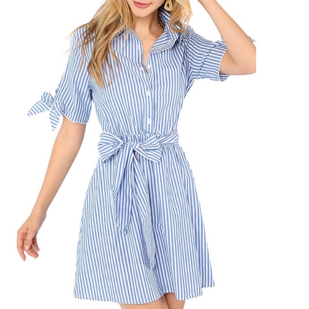 Preppy Pin Stripe Dress